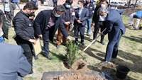 پاسداشت یاد و نام جانبخشان عزیز با نام گذاری و کاشت نهال در بوستان اهدا